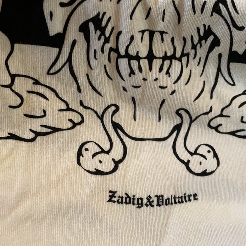 zadig and voltaire tie dye skull tee shirt - Picture 5 of 7